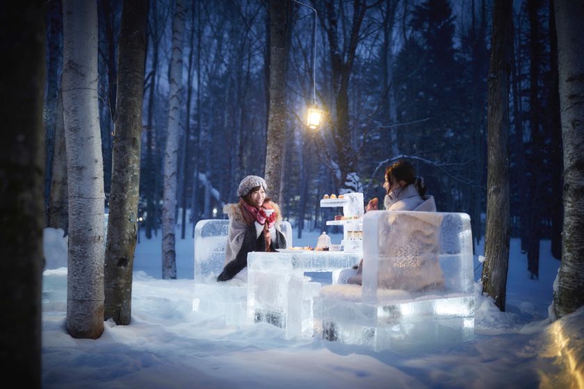 星野リゾート　トマム
雪降る森の特別席で過ごすバレンタイン企画
「氷のアフタヌーンティー」に新メニューが登場
営業期間：2019年2月1日〜2８日