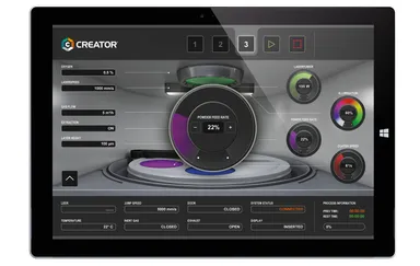 タブレットによる操作