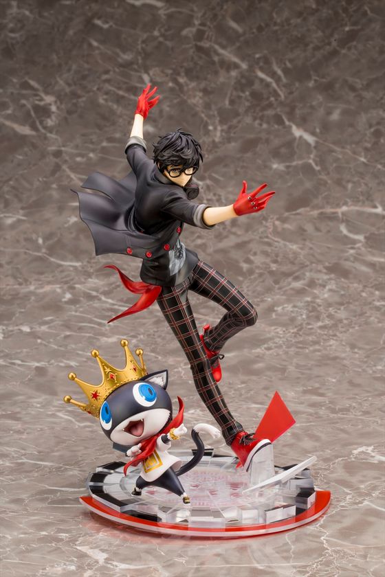 サウンドアクションゲーム『ペルソナ５ ダンシング・スターナイト』より
「宴・ステージ衣装」を身に纏った「主人公」と「モルガナ」がセットになって立体化！