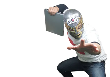 協賛マスク決めポーズ