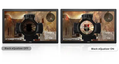 暗い場面の視認性を高めるBlack eQualizer機能