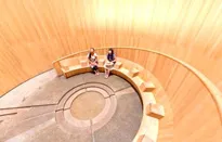 「風室」のヒジ置き部分から冷風が吹く