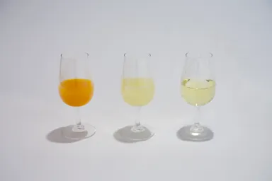 製品ができるまで(圧搾→醗酵→ろ過)