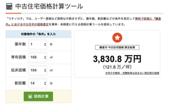 マンション・土地・住宅の想定価格・家賃を即座に計算！取引価格計算の「ウチノカチ」が『簡易計算ツール』提供開始