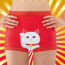 履くだけで運を呼び込む「開運招き猫×赤」パンツが新発売！～金運を呼び込む招き猫と元気になる赤の最強タッグがパンツになりました～