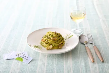 アレンジレシピ　アボカドカルボナーラ