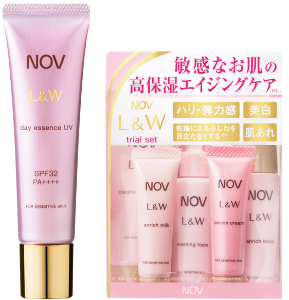 NOV ノブ L&W エルアンドダブル 化粧水 乳液 美容液 www ...