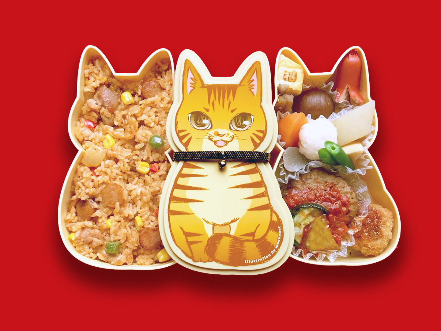 福ねこ弁当　お菓子な福ねこ　琥珀