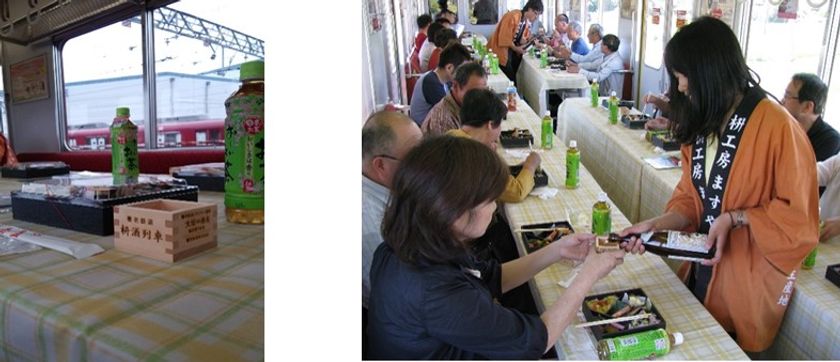 養老線全線開通１００周年記念企画　第３弾・第４弾
企画列車「枡酒列車」を運転します！