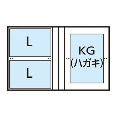 Chululu（チュルル） ポケットアルバム CC01 Lサイズ 40枚収納 収納例3