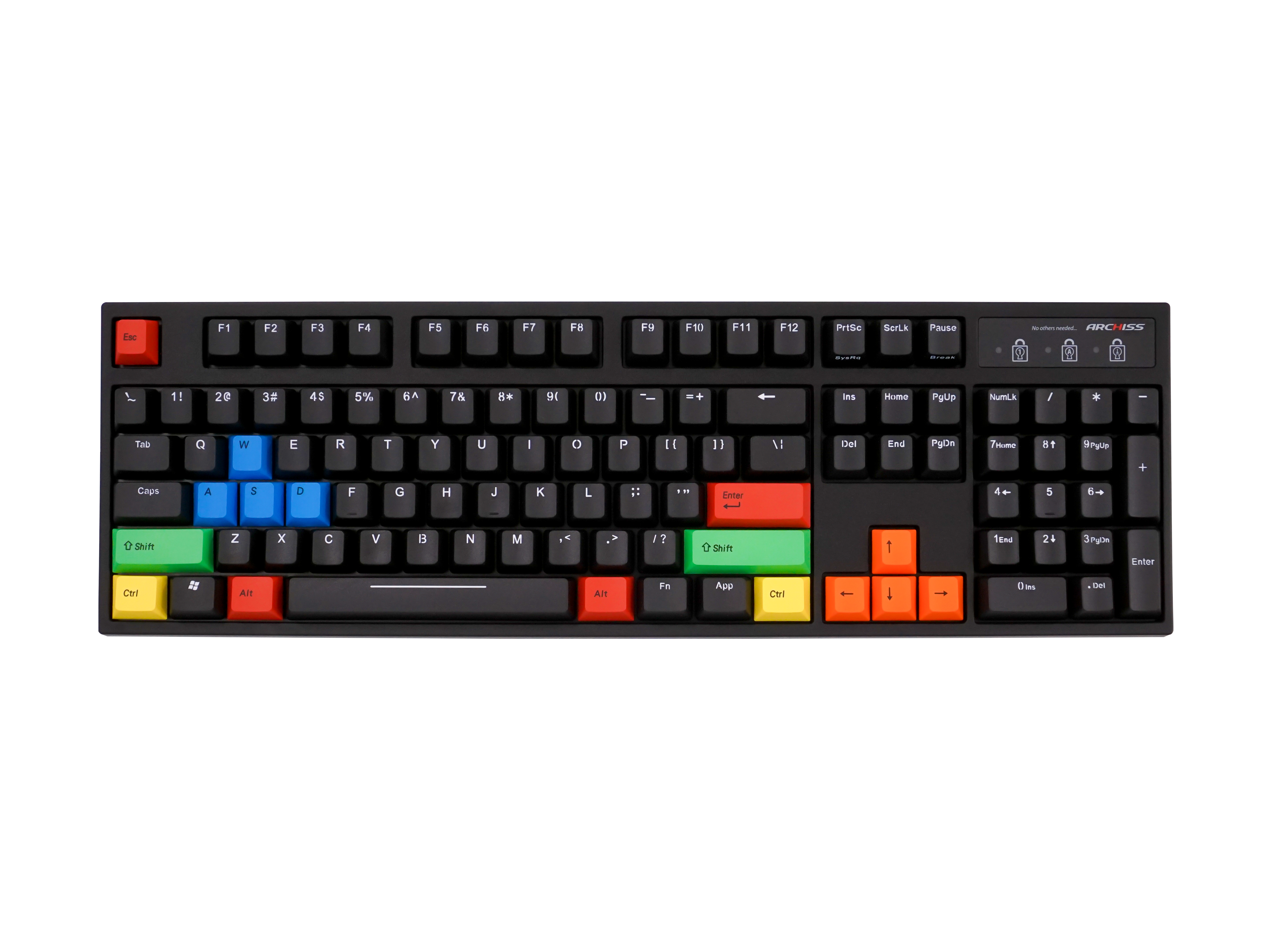 プログラマブルメカニカルキーボード87触覚付きキー-カラーミキシングダブルショットPBTキーキャップ-Cherry Mx Brownオフィスワークゲームおよび毎日使用