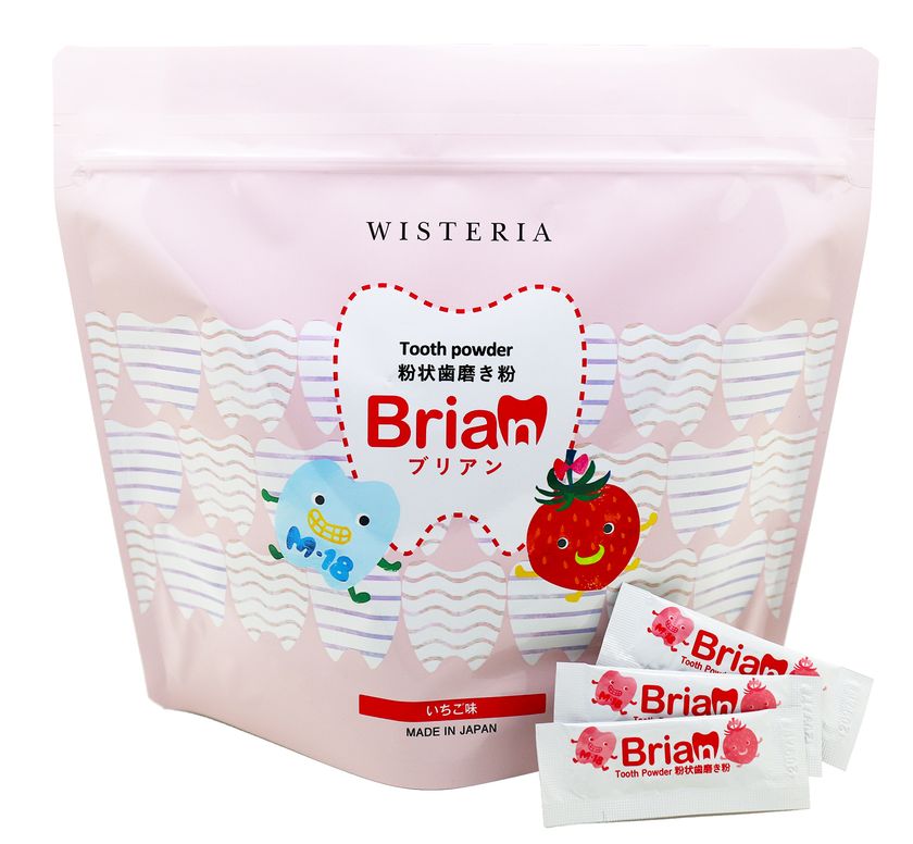 善玉菌で虫歯予防につながる
世界初の飲み込んでも安全な子ども用歯磨き粉
『ブ リ ア ン』
累計販売数1,200万包突破！