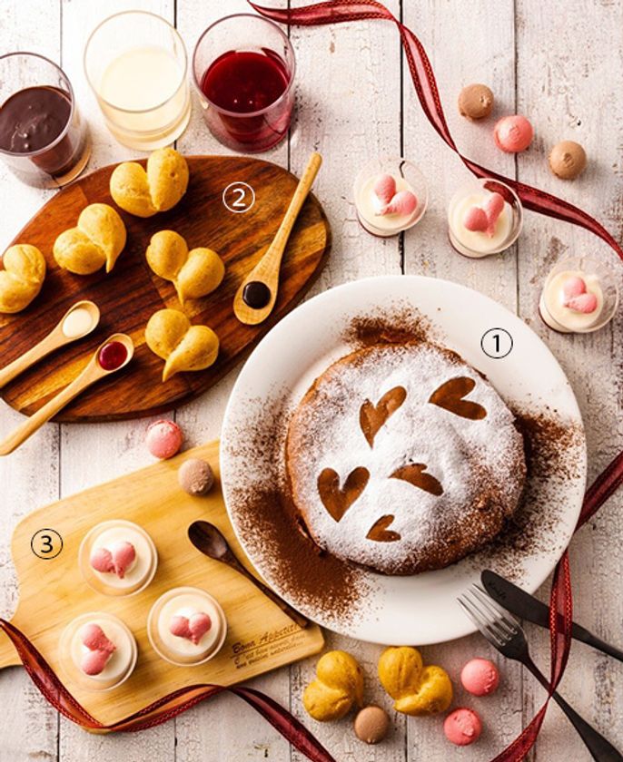 ハートのマカロンなど、可愛らしいスイーツも食べ放題
「冬フェア」にバレンタイン特別スイーツ登場！
マルシェダイニング「ネン」にて　2月1日（金）～14日（木）限定