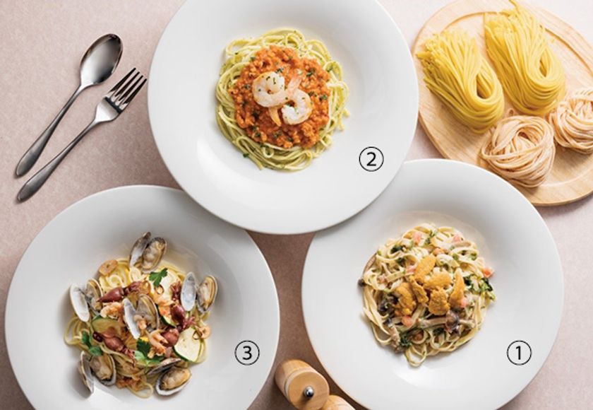 雲丹、ホタルイカ、アサリなど多彩な海の幸をパスタで味わう
期間限定 「春のパスタフェア」
2019年3月1日（金）より　宝塚ホテルにて