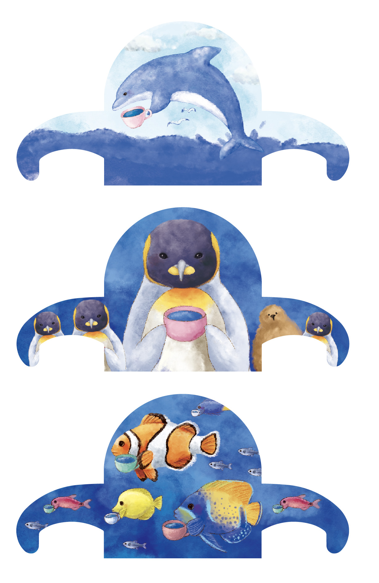 海の生きもの達と のんびりティータイムはいかがですか 青いハーブティー アクアテリア 2月8日 金 発売 日本緑茶センター株式会社のプレスリリース