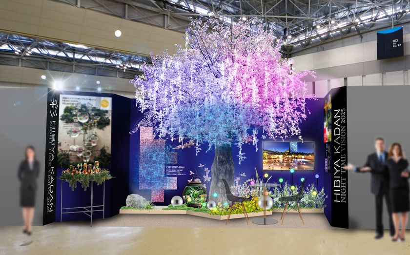 日比谷花壇、
「インバウンドマーケットEXPO2019」に出展
注目されているインバウンド需要、
ナイトタイムエコノミー
（夜遊び消費のマーケット）において、
花緑で実現できる商品サービスの企画提案