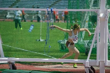 吉留選手　競技の様子