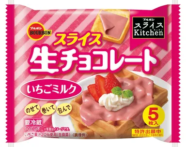 スライス生チョコレートいちごミルク