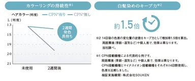 ヘアカラーが持続