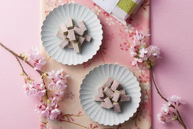 「宇治抹茶さくら生チョコレート02」