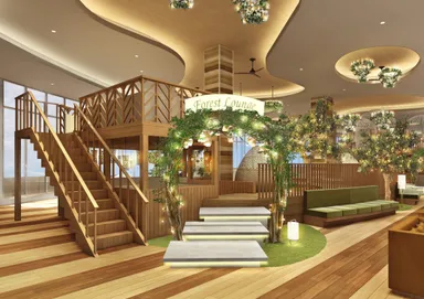 ５階岩盤浴ラウンジパース