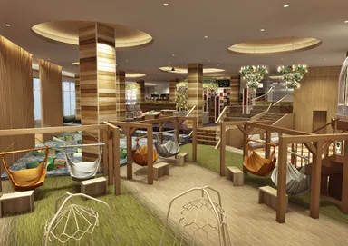 ５階岩盤浴ラウンジパース