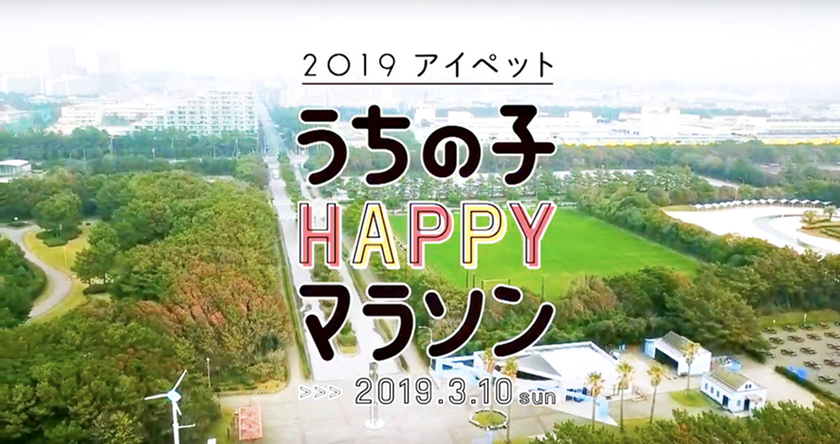 【ペット保険のアイペット特別協賛】
アイペット うちの子HAPPYマラソン 2019
募集開始1か月半で受付終了!!
当日来場者も参加できるドッグイベントを多数ご用意！