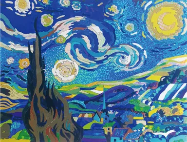 キラピタ名作アート　ゴッホ「星月夜」