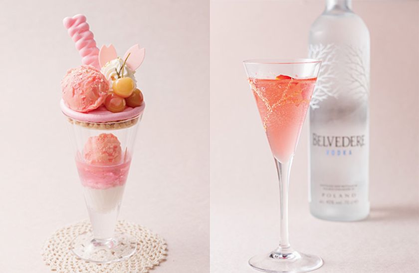 ひと足早く桜を味わうパフェ・カクテルがお目見え
「桜パフェ」「桜カクテル」販売
2019年2月27日（水）より
ティーラウンジ「パルテール」・バー「ケレス」にて

