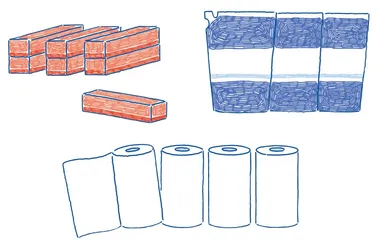 「ためすぎはお得ではない！　脂肪と同じでなくていいモノ」イメージイラスト