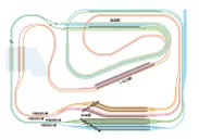 鉄道模型レイアウト路線図