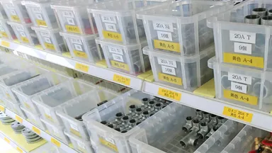 整理・整頓された棚