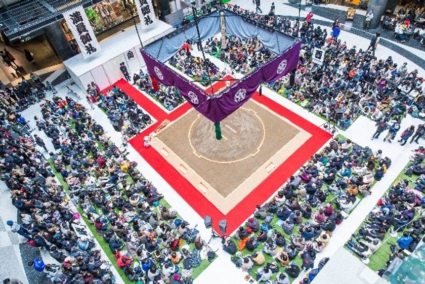 「うめきた場所inグランフロント大阪2019」
豪栄道・御嶽海などの人気力士達が登場！　
会場を埋め尽くす約5,500人の来場客が大熱狂！