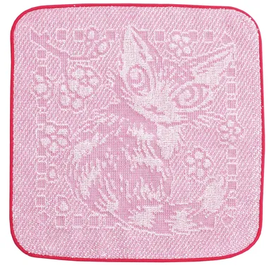 ジャガードミニタオル ピンク