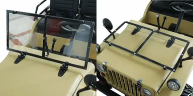 倒せるフロントスクリーン