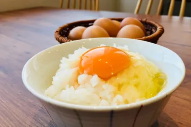 たまごかけご飯に