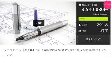 クラウドファンディングサイト「MAKUAKE」実績