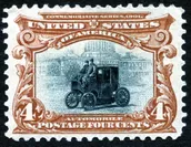 世界初の自動車切手