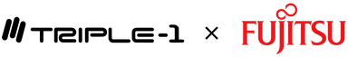 TRIPLE-1 × Fujitsu　ロゴ