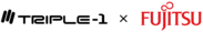 TRIPLE-1 × Fujitsu　ロゴ