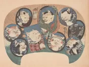 歌川国芳　猫の百めんそう　1841年頃(前期展示作品)