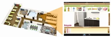 オフィス俯瞰図と部屋内