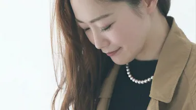 一連パールネックレス　着用イメージ