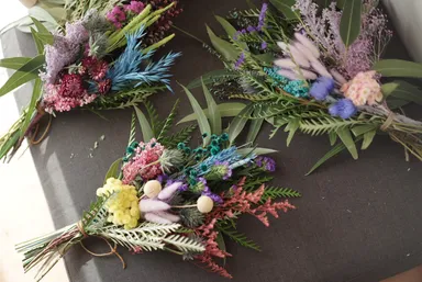 キャンペーン参加店舗に飾られるスワッグ