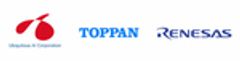 株式会社ユビキタスAIコーポレーション、凸版印刷株式会社、ルネサス エレクトロニクス株式会社のロゴ