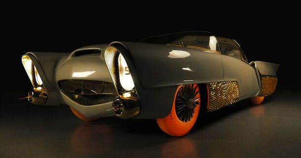 グッドイヤー 復元された1950年代のコンセプトカー Golden Sahara Ii に発光するタイヤを装着し 世界初披露 日本グッドイヤー株式会社のプレスリリース