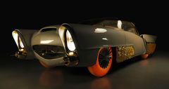 グッドイヤー、復元された1950年代のコンセプトカー「Golden Sahara II」に発光するタイヤを装着し、世界初披露