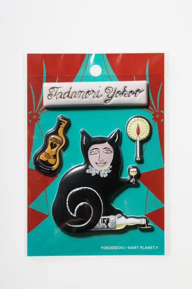 横尾忠則 福福ステッカー(Black Cat)