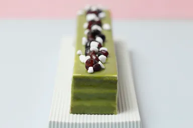 抹茶のしっとりケーキ(#玉砂利)