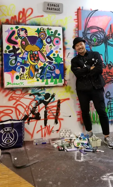 4/27sat ハタヤママサオ　ライブペイント